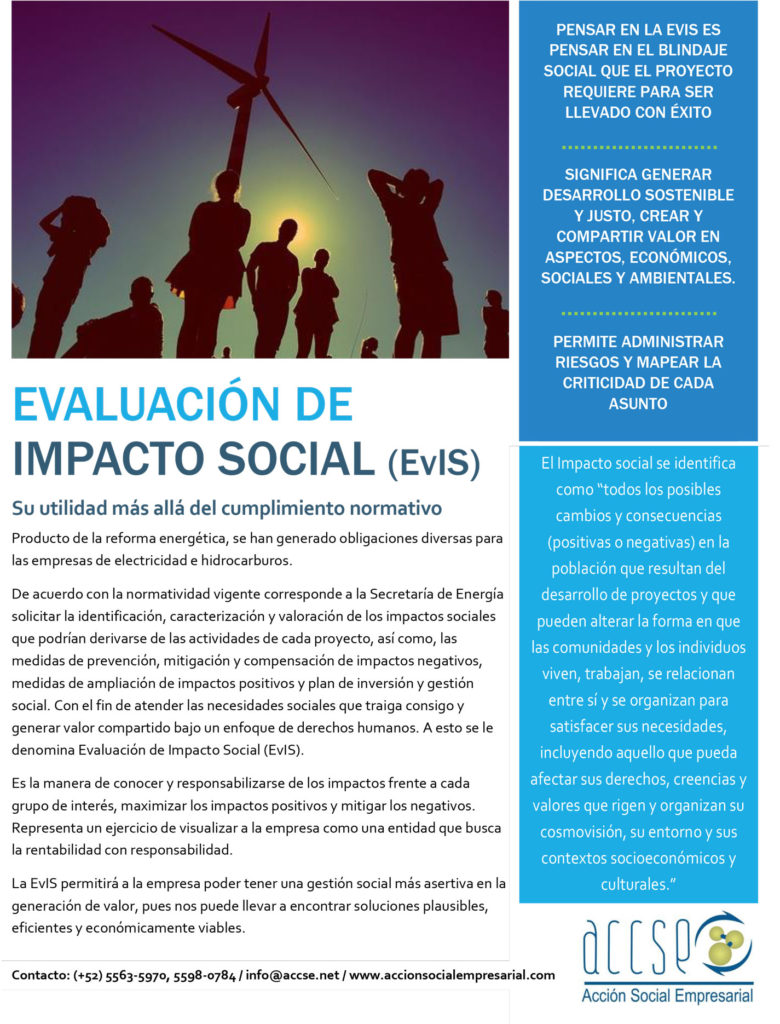 Evaluación de Impacto Social (EvIS)